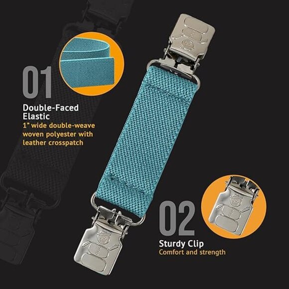 Hold’Em Mitten Glove Clips for Toddler & Kids Extra Tight Grip - Teal - Picture 3 of 6